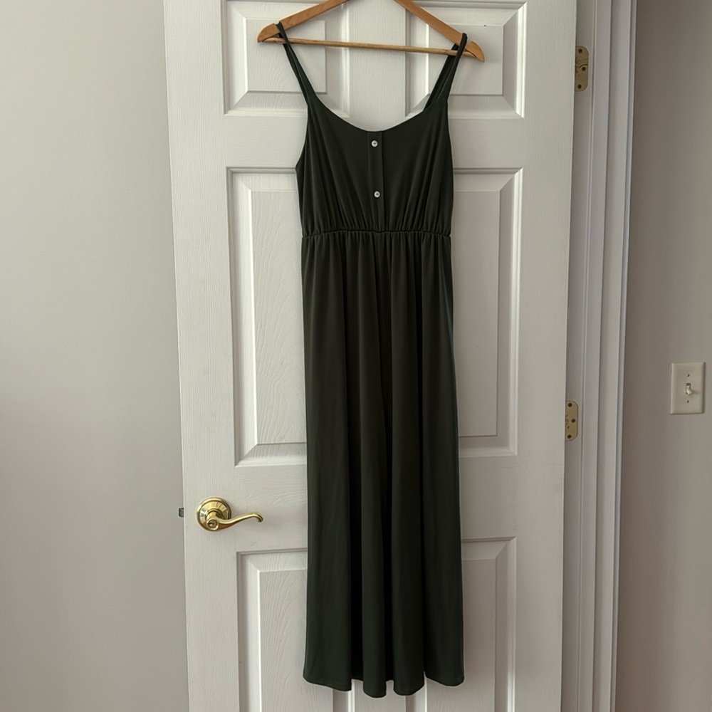 Hunter Green Maternity jumpsuit